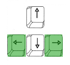 left and right key