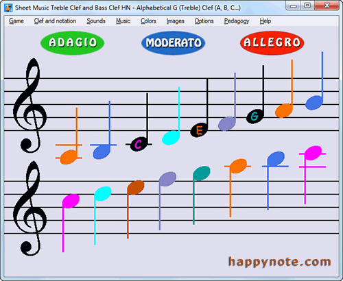 Color By Note - Bass Clef by DKlapp Music