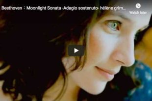 The french pianist Hélène Grimaud plays Beethoven's Moonlight Sonata in c-sharp minor first movement