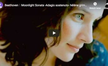 The french pianist Hélène Grimaud plays Beethoven's Moonlight Sonata in c-sharp minor first movement