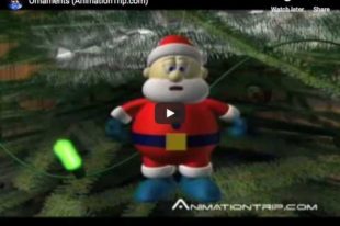 A Pixar short animation movie. Santa Claus is hungry for some cookies!