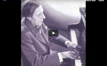 The French pianist Alfred Cortot is playing Chopin's Fantaisie-Impromptu