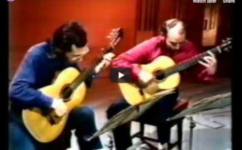 The guitarist Julian Bream and John Williams play The Spanish Dance from Manuel de Falla's opera, La Vida Breve