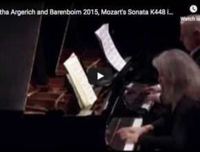Martha Argerich and Daniel Barenboim play Mozart's Piano Sonata in D Major for 2 pianos
