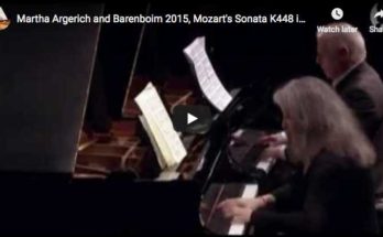 Martha Argerich and Daniel Barenboim play Mozart's Piano Sonata in D Major for 2 pianos