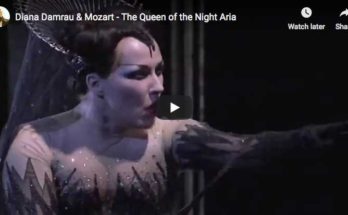 Diana Damrau is singing Mozart's The Magic Flute famous aria, Queen of the Night