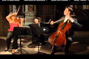 André Previn, Anne-Sophie Mutter, Daniel Müller-Schott play Mozart's trio No 5 in C major