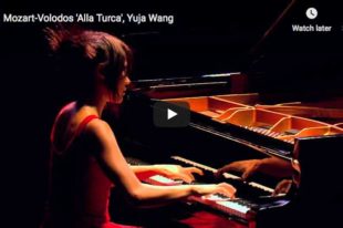 The Chinese star pianist Yuja Wang plays Mozart-Volodos Turkish March as encore