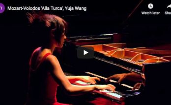 The Chinese star pianist Yuja Wang plays Mozart-Volodos Turkish March as encore