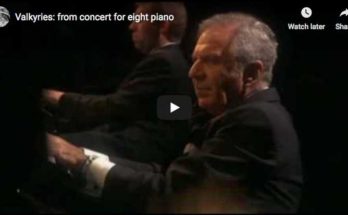 Leif Ove Andsnes, Emanuel Ax, Claude Frank, Evgeny Kissin, Lang Lang, James Levine, Mikhail Pletnev, and Staffan Scheja play Wagner's Ride of the Walkyries with 8 pianos