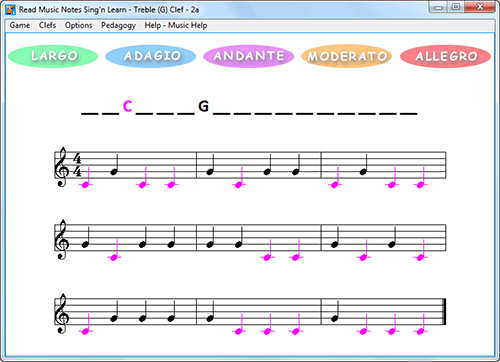 Click Music Notes HN - A learning mouse game with music notes