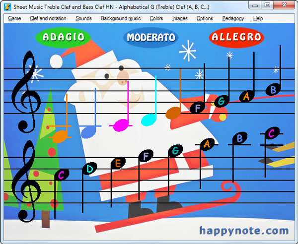 You can customize Sheet Music Treble Clef and Bass Clef HN background with Happy Music Note free pictures or use your own pictures