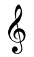 The G clef (treble clef)