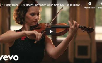 Hilary Hahn performs the 4th and last movement from J.S. Bach's Partita No. 1 in B minor for violin