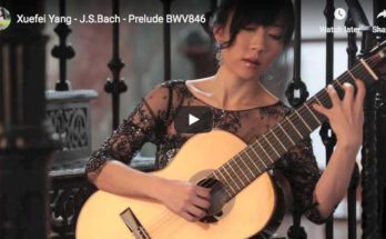 The Chinese guitarist Xuefei Yang performs Bach's Prelude in C major from the first book of The Well-Tempered Clavier