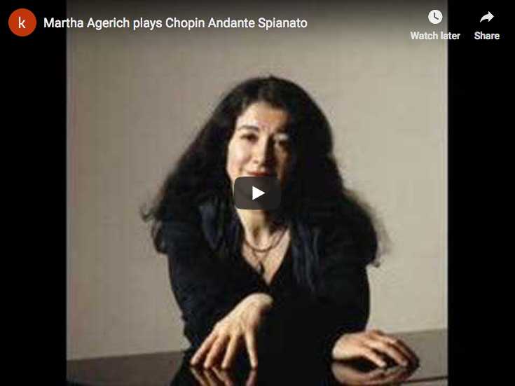 Martha Argerich plays Chopin's Andante Spianato