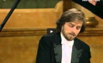 The pianist Krystian Zimerman is playing Chopin's Ballade No 4 in F minor