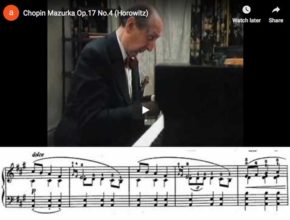 Vladimir Horowitz plays Chopin's Mazurka Op. 17 No. 4 in A minor