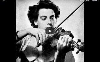 The French violonist Ginette Neveu performs Chopin's Nocturne No. 20 in C-sharp minor