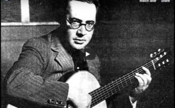 Andres Segovia plays on guitar a transcription of Chopin's Prelude No. 7 in A major, originally composed for piano