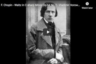 Vladimir Horowitz plays Chopin's Waltz No 7 in C-sharp minor