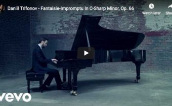 Daniil Trifonov performs Chopin's Fantaisie-Impromptu for piano in C-sharp minor