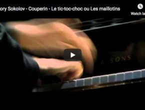 The Russian pianist Grigory Sokolov performs Couperin's Tic-toc-choc (or Les maillotins) from his third volume of harsichord music