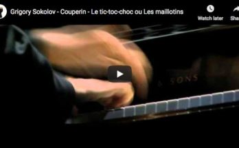 The Russian pianist Grigory Sokolov performs Couperin's Tic-toc-choc (or Les maillotins) from his third volume of harsichord music