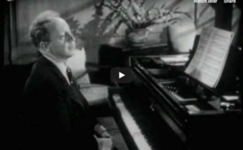 The pianist Arthur Rubinstein performs Liszt's Dream Love