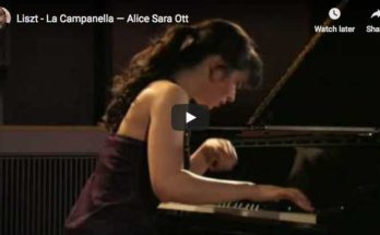 The German-Japanese pianist performs Liszt's Etude from Paganini, La Campanella