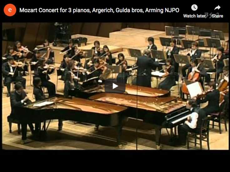 Mozart - Concerto for three pianos - Argerich, Paul Rico Gulda
