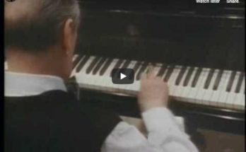 Vladimir Horowitz plays the first movement of Mozart's piano concerto No. 23 in A major