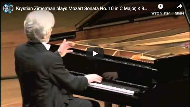 Krystian Zimerman performs Mozart's piano No. 10 in C major