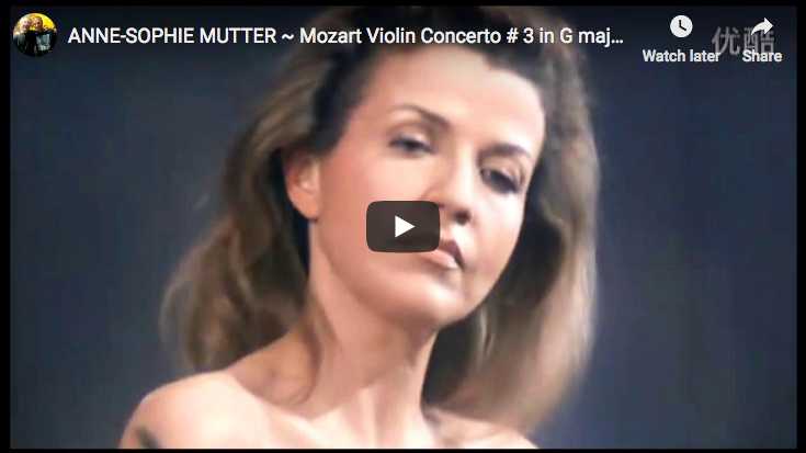 Anne-Sophie Mutter plays Mozart's Violin Concerto No. 3 in G major