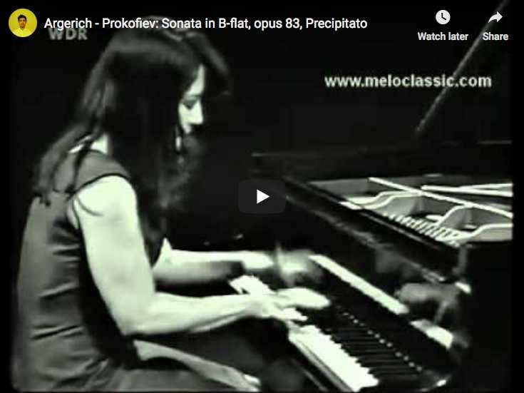 Martha Argerich performs the third and last movement from Prokofiev's Sonata No. 7 in B-flat major