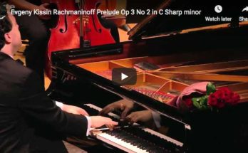 The pianist Evgeny Kissin is playing Rachmanino's famous Prelude in C-sharp minor