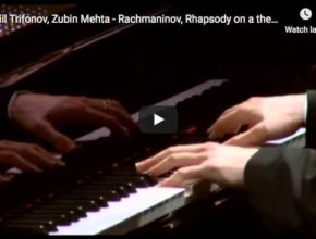 The Russian pianist Daniil Trifonov is playing Rachmaninov's Rhapsody on a Theme of Paganini for piano solo and orchestra