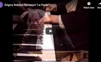The Russian pianist Grigory Sokolov performs Rameau's La Poule, from the Suite in G major/G minor, fromthe Nouvelles suites de pièces pour clavecin
