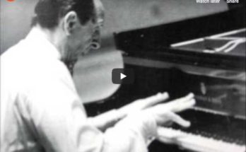 The pianist Vladimir Horowitz performs Scarlatti's Sonata K. 466 in F minor