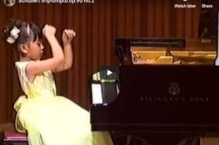 The 7 years old Japanese pianist Aimi Kobayashi performs Schubert's Impromptu Op. 90 No. 2 in E-flat major