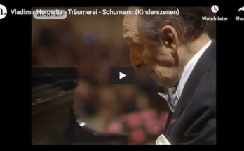 Vladimir Horowitz performs Träumerei, the 7th piece from Robert Schumann's Kinderszenen