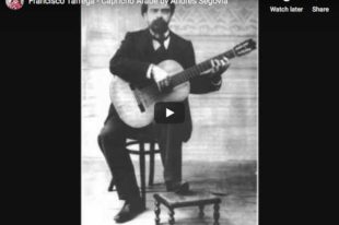 Tárrega - Capricho Arabe - Segovia, Guitar