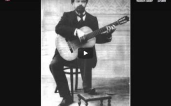 The guitarist Andrés Segovia performs Tárrega's Capricho árabe