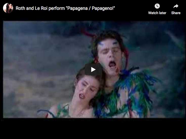 The very famous duet Papageno Papagena from Mozart's The Magic flute, by Roth and Le Roi