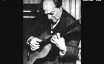 Heitor Villa-Lobos is playing his Prelude No 1 for guitar