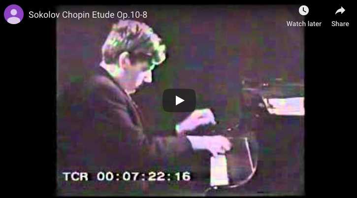 Chopin - Étude Op 10 No 8 in F Major - Sokolov, Piano