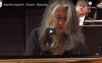 Chopin - Mazurka in C major Op. 24 No. 2 - Argerich, Piano