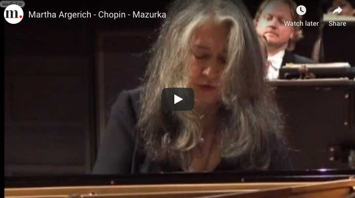 Chopin - Mazurka in C major Op. 24 No 2 - Argerich, Piano