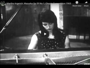 Chopin - Mazurka Op 59 No 1 - Argerich, Piano