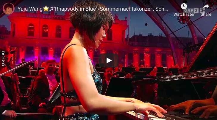 The Chinese pianist Yuja Wang performs George Gershwin's Rhapsody in Blue.